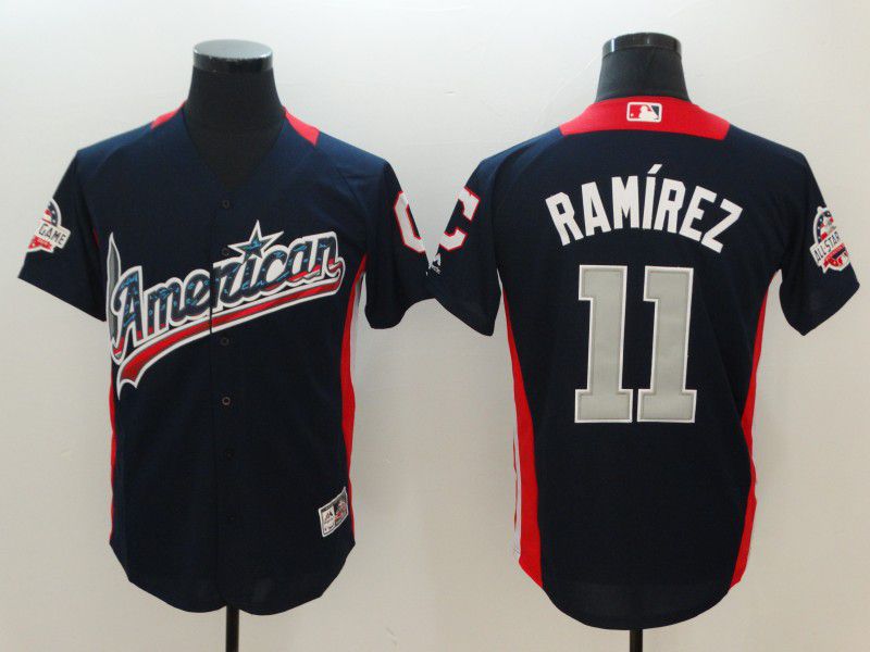 Men Cleveland Indians #11 Ramirez Blue All star MLB Jerseys->seattle seahawks->NFL Jersey